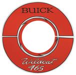 Decal, Air Cleaner, 1964-66 Buick, 10" Wildcat 465, Silver