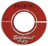 Decal, 65-66 Riviera, Air Cleaner, 401, Buick Wildcat 445, 10", Red, Aluminum