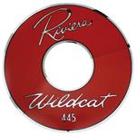 Decal, Air Cleaner, 1963 Riviera, Red Wildcat 445, 14"