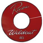 Decal, Air Cleaner, 1963 Riviera, Red Wildcat 465, 14"