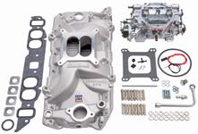 Edelbrock Manifold/Carb Kit, Big-Block, Performer RPM/Thunder 800 Carb