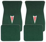 Floor Mats, Raylon 1964-73 GTO/1969-77 Grand Prix Arrowhead Logo