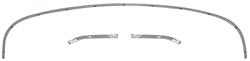 Tack Bow, Convertible Top, 1967-68 Bonn/Cat/GP, 3pc, Rear