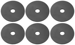 Washers, Quarter Window, 64-72 A-Body, Rubber, 6pc