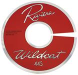 Decal, 63 Riviera, Air Cleaner, 401, Wildcat 445, 14" Clear, Aluminum