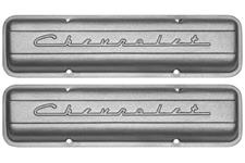 Valve Covers, 59-86 SB, Perimeter, Chevrolet Script, Tall