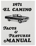 Manual, Illustrated Facts & Features, 1971 El Camino