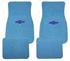 Floor Mats, Raylon Loop, 64-73 Chevelle/El Camino/Monte Carlo, Bowtie, 4pc