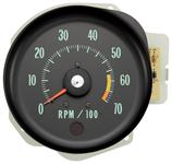 Gauge, Tachometer, 1970 CH/EC/MC L78/L89/LS6, 6500 Red Line