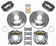 Disc Brake Set, Wilwood Dynapro Low-Profile, Rear, 64-72 Chevy, 11.00" Vntd Rtrs