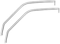 Quarter Window Frame, 1957-58 Cadillac, Convertible, Pair