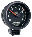 Gauge, Pedestal Tachometer, AutoMeter, 3-3/4", 0-8,000RPM, w/Red Line