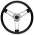 Steering Wheel Kit, 69-89 GM, Symm. Foam, 1.5, Tall Cap, Plain, Black