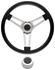 Steering Wheel Kit, 69-89 GM, Symm. Foam, 1.5, Hi Rise Cap, Plain, Black