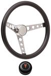 Steering Wheel Kit, 59-68 Pontiac, Classic Foam, Tall Cap, Arrowhead, Black