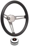 Steering Wheel Kit, 59-68 Pontiac, Retro Foam, Tall Cap, Arrowhead, Polished