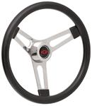 Steering Wheel Kit, 67-69 Chevrolet, Symm. Foam, 3.25, Hi Rise Cap, Red Bowtie