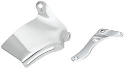 Brackets, Alternator, 1976-87 SB Chevy, Upper/Lower, Chrome