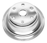 Pulley, Crankshaft, 1969-85 Small Block Chevrolet, Chrome, Single Groove