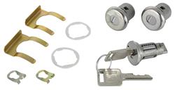 Lock Set, Ignition/Doors, 1966-67 GM, w/ Late Style Keys