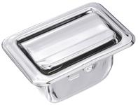 Ash Tray, Rear Armrest, 1968-72 A-Body, Chrome, 2-7/8" X 1-3/4"