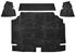 Trunk Mat, Felt, 1969 Bonneville Convertible, Black