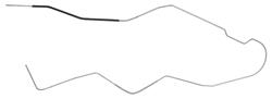 Fuel Line, Front/Rear, 1964-66 Skylark/Pontiac A-Body Hardtop, 5/16"