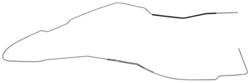 Fuel Line, Front/Rear, 1964-66 Chevelle Hardtop, 5/16"