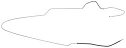 Fuel Line, Front/Rear, 1968-69 El Camino, 5/16"