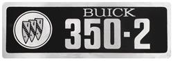 Decal, Valve Cover, 1968-72 Skylark, Buick Tri-Shield 350-2