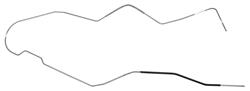 Fuel Line, Front/Rear, 1965-66 Bonneville, 5/16"