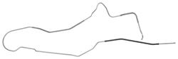 Fuel Line, Front/Rear, 1970-72 Monte Carlo, 3/8"