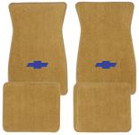 Floor Mats, Cutpile, 1974-77 Bowtie Logo, Front/Rear