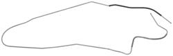 Fuel Line, Front/Rear, 1968-69 El Camino, 3/8"