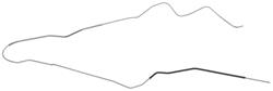 Fuel Line, Front/Rear, 1969 Chevelle Hardtop, 5/16"