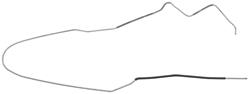 Fuel Line, Front/Rear, 1970-72 Chevelle Convertible, 3/8"