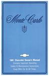 Owners Manual, 1981 Monte Carlo