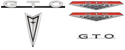 Emblem Kit, 1968 GTO, Exterior, Chrome Bumper