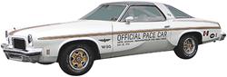 Decal, 74 Cutlass, Body Stripe Set, Hurst Olds, Gold