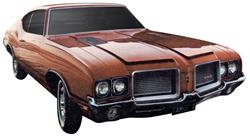 Decal Set, 1972 Cutlass, Y73 Body Stripes