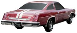 Decal Set, 1974 Cutlass, Y73 Body Stripes