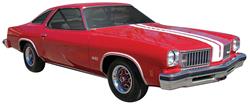 Decal Set, 1975 Cutlass, Y73 Body Stripes