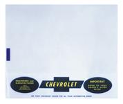 Owners Manual Bag, Plastic, 1969-72 Chevrolet