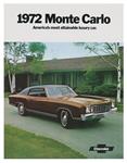 Sales Brochure, Full Color, 1972 Monte Carlo