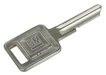 Key Blank, Ignition/Door, 1970/1974/1978/1982 GM, Square (J)