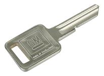 Key Blank, Ignition/Door, 1968/1972/1976/1980 GM, Square (C)