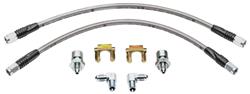 Brake Hose Set, Wilwood, 1964-77 A-Body, 14" SS Braided w/Fittings