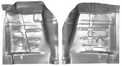 Floor Pan, Quarter Sections, 1968-72 A-Body Exc. El Camino, Front, Pair