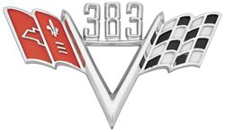 Emblem, Fender, 383 Custom V-Flag