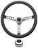 Steering Wheel Kit, 1959-68 Pontiac, Retro w/Holes, Arrowhead Cap, Polished